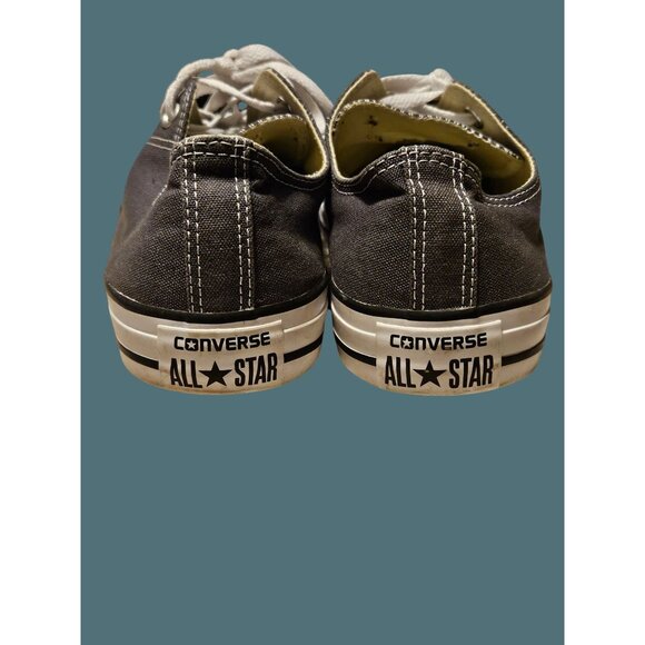 Converse All Star Gray Textile Unisex Sneakers Size Women 10.5 Men 8.5 - Picture 7 of 12